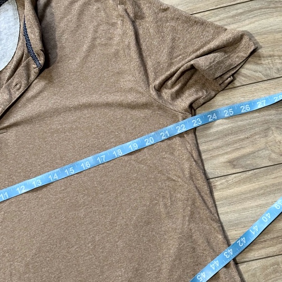 Men’s Nickel & Iron Tan Sandstone Short Sleeve 3 Button Polo Shirt Size Large - Picture 9 of 12